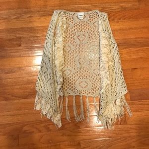 Lace & crochet vest